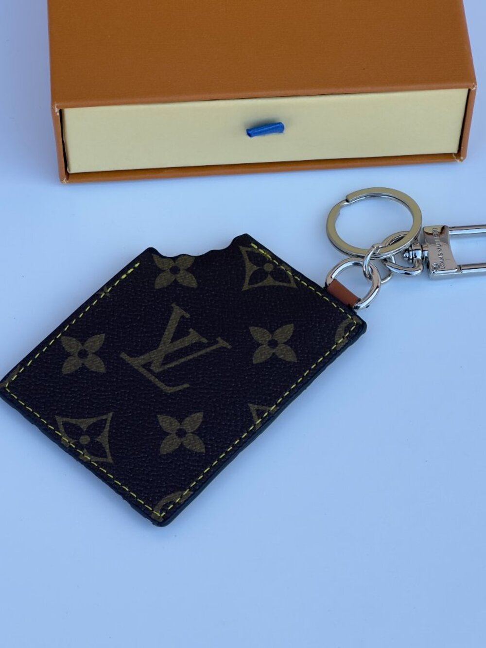 Louis Vuitton Chocolate Bar Key Holder / Bag Charm Keychain - Picture 2 of 4